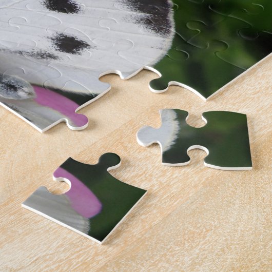 Schmetterling und rosa Blume Puzzle (Seite)