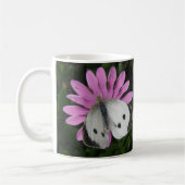 Schmetterling und rosa Blume Tasse (Links)