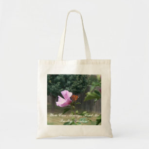 Schmetterling und Rose der Sharon Tote Tasche