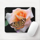 Schmetterling und Rose Mousepad (Mit Mouse)