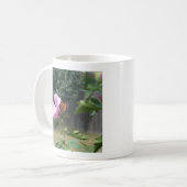 Schmetterling und Rose Sharons Kaffeetasse (Vorderseite Links)
