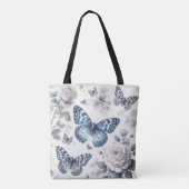 Schmetterling und Rose Tasche (Rückseite)