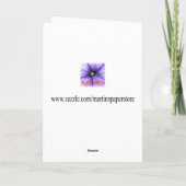 Schmetterling und Schuhe in Rosa Karte (Rückseite)