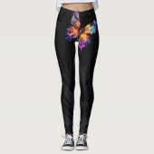 Schmetterling und schwarze Leggings (Vorderseite)