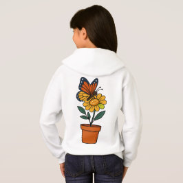 Schmetterling und Sonnenblume Hoodie
