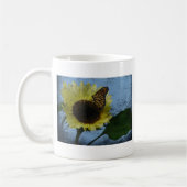 Schmetterling und Sonnenblume Kaffeetasse (Links)
