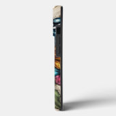 Schmetterling und Sonnenblumenmonogramm Case-Mate iPhone Hülle (Rückseite / Links)