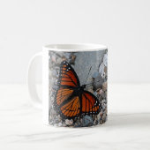 Schmetterling und Steine Kaffeetasse (Vorderseite Links)