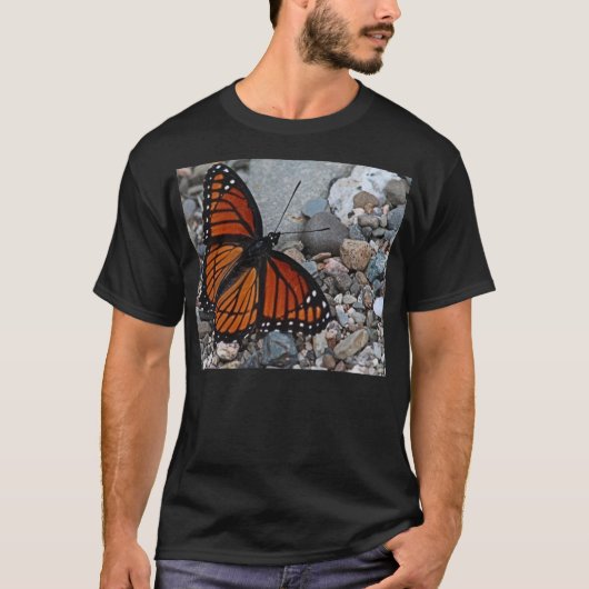 Schmetterling und Steine T-Shirt (Vorderseite)