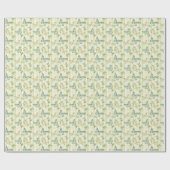 Schmetterling und Streifen Grüne Geburtstagsgesche Geschenkpapier (Flach)