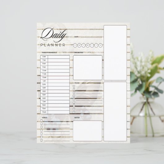 Schmetterling und Tagesplaner (Stehend Vorderseite)