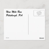 Schmetterling und Tropfen bei 12 km Lauf Postkarte (Rückseite)