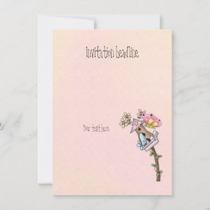 Schmetterling und Vogeltreffen im Vogelhaus Einladung