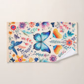 Schmetterling und Wildblume Badhandtuch Set (Handtuch)