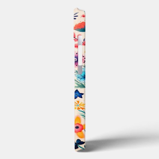 Schmetterling und Wildblume Case-Mate iPhone Hülle (Rückseite / Links)