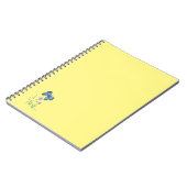 Schmetterling und Wildblume Notebook Notizblock (Linke Seite)