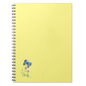 Schmetterling und Wildblume Notebook Notizblock (Vorderseite)