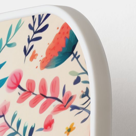 Schmetterling und Wildblume Pickleball Schläger (Linke Seite)