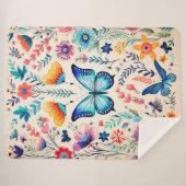 Schmetterling und Wildblume Sherpadecke (Vorderseite (Horizontal))