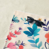 Schmetterling und Wildblume Strandtuch (Beispiel)