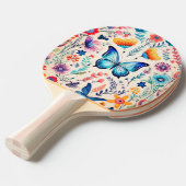 Schmetterling und Wildblume Tischtennis Schläger (Vorderseite)