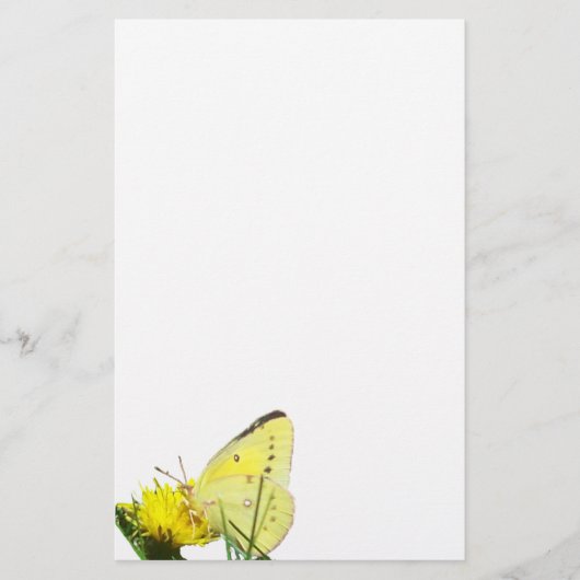 Schmetterling ungedeckt briefpapier (Vorderseite)