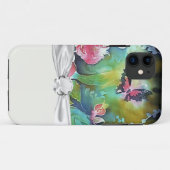 Schmetterling unter den Rose Case-Mate iPhone Hülle (Rückseite (Horizontal))