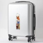 Schmetterling unter den Wildblumen Pinselstrich Aufkleber (Koffer)