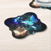 Schmetterling Untersetzer (angewinkelt)