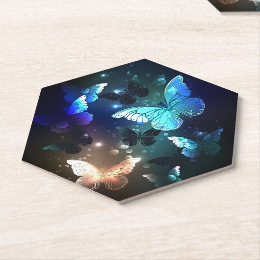 Schmetterling Untersetzer (angewinkelt)