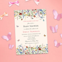 Schmetterling unterwegs | Floral Girl Babydusche