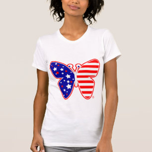 Schmetterling USA-T-Shirt T-Shirt