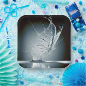 Schmetterling verursacht Wasserschlamm Pappteller (Party)