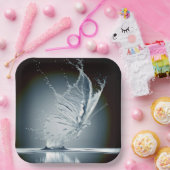 Schmetterling verursacht Wasserschlamm Pappteller (Party)