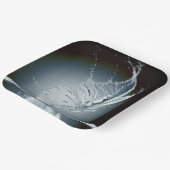 Schmetterling verursacht Wasserschlamm Pappteller (Gewinkelt)