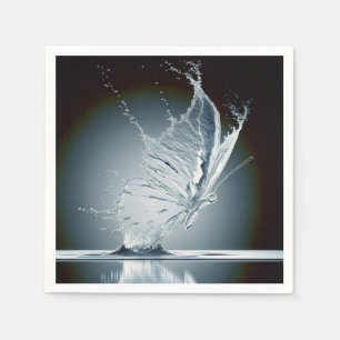Schmetterling verursacht Wasserschlamm Serviette