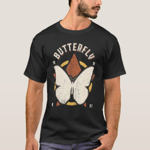 Schmetterling Vintag Retro Klassisches Tier T-Shirt