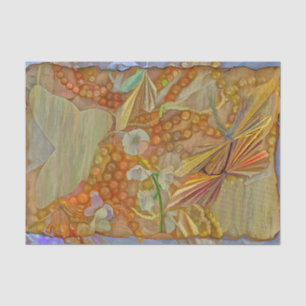 Schmetterling Vintage Aquarell Gold Orange Romanti Seidenpapier