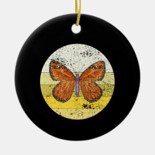 Schmetterling Vintage Keramik Ornament