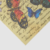 Schmetterling-Vintage Schreibdekoupage Seidenpapier (Ausschnitt)