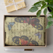 Schmetterling-Vintage Schreibdekoupage Seidenpapier (Geschenk)