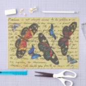 Schmetterling-Vintage Schreibdekoupage Seidenpapier (Handwerk)
