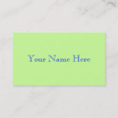 Schmetterling Visitenkarte (Rückseite)