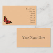 Schmetterling Visitenkarte (Vorne/Hinten)