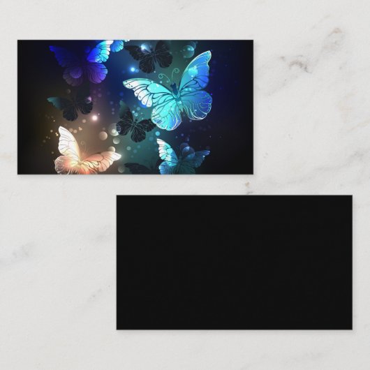 Schmetterling Visitenkarte (Vorne/Hinten)