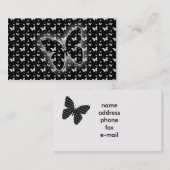 Schmetterling Visitenkarte (Vorne/Hinten)