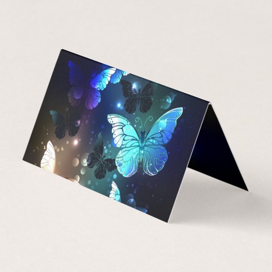 Schmetterling Visitenkarten (Rückseite)