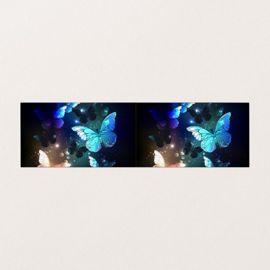 Schmetterling Visitenkarten (Außenseite Aufgefaltet)