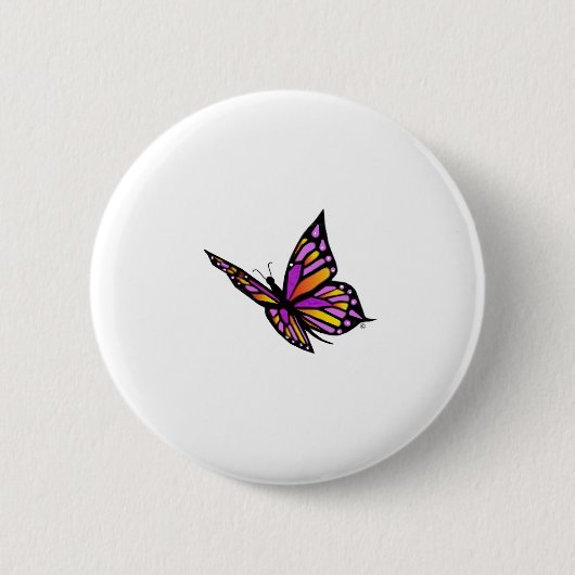 Schmetterling vom Himmel Button (Vorderseite)