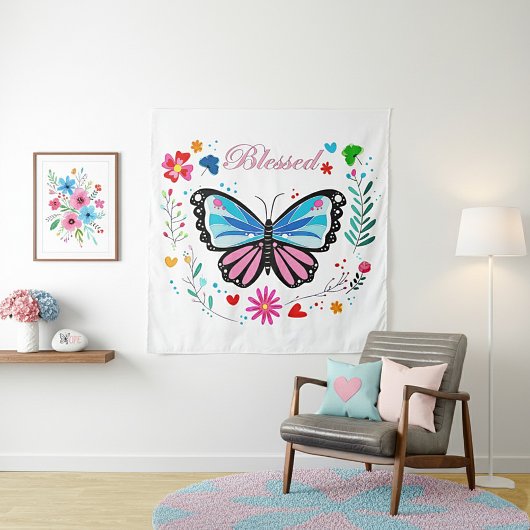 Schmetterling Wandteppich